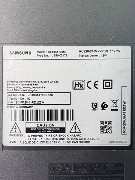 Телевизор 49 Samsung UE49K5179SS LED Full HD Bluetooth 000039470 фото