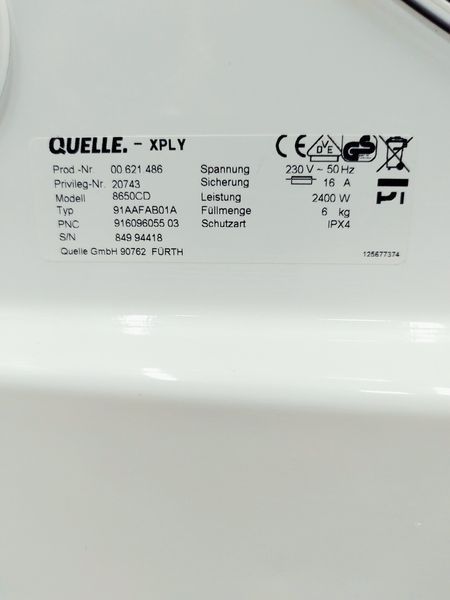 Сушильна машина Privileg Silence 8650CD 2400w 6 кг sn 84994418 000043274 фото