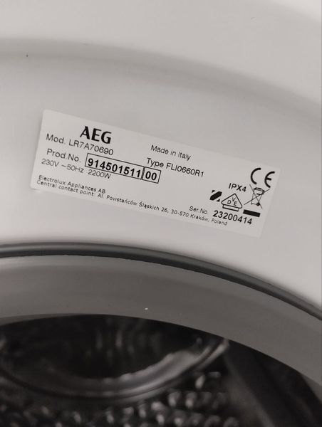 Стиральная машина Aeg LR7A70690 1400 об 2200w 9кг sn 23200414 000046594 фото