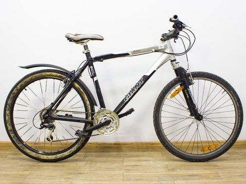 Велосипед 26 Giant Rincon гірський чорно-сірий алюміній 000021331 фото