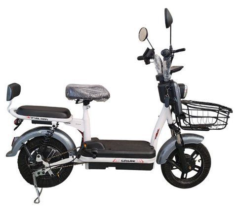 Велосипед с электродвигателем SPARK ZIPPY 14" 48V/400W/12Ah серый 000053713 фото