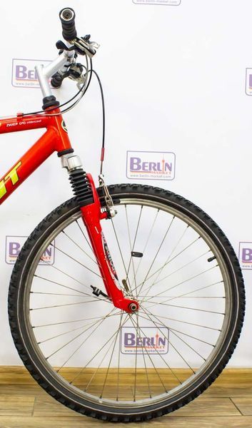 Велосипед 26 Giant Boulder Alu Shock Гірський червоночорний алюміній 000013757 фото