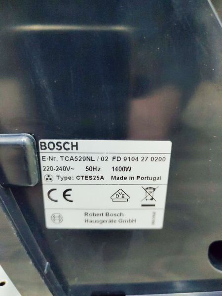 Кофемашина Bosch Benvenuto Classic Piano TCA529NL 02 000039966 фото