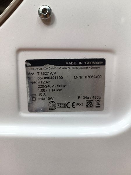 Сушильна машина Premium T 8626 WP 6кг sn 55090421190 000051309 фото