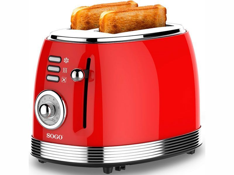 Тостер Sogo Retro SS 5460 850w Red 000044525 фото
