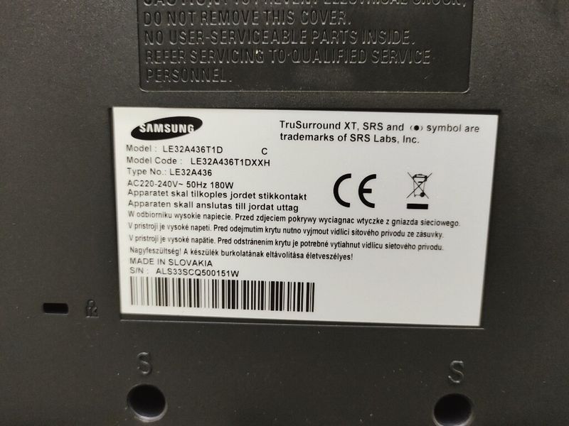 ТБ 32 Samsung LE32A436T1D LCD HD 180w sn ALS33SCQ500151W 000036418 фото