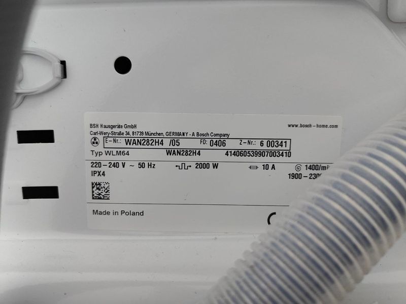Стиральная машина Bosch WAN282H4 2300W 6кг sn 0406600341 000050449 фото