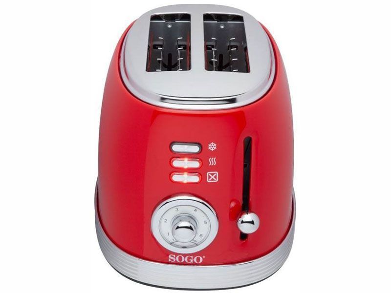 Тостер Sogo Retro SS 5460 850w Red 000044525 фото