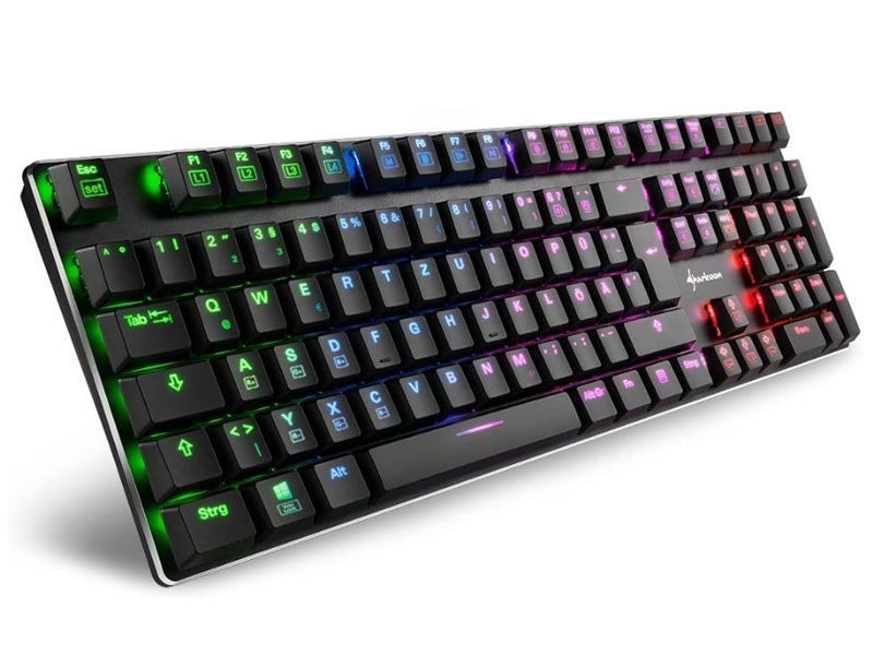 Клавиатура игровая механическая Sharkoon PureWriter RGB 000021942 фото