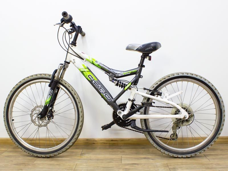 Велосипед 24 Cyco 24 двопідвіс срібний алюміній 000021287 фото