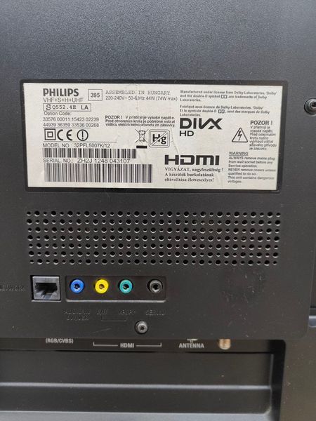 Телевизор Philips 32PFL5007K 74W sn ZH2J1248043107 000051510 фото