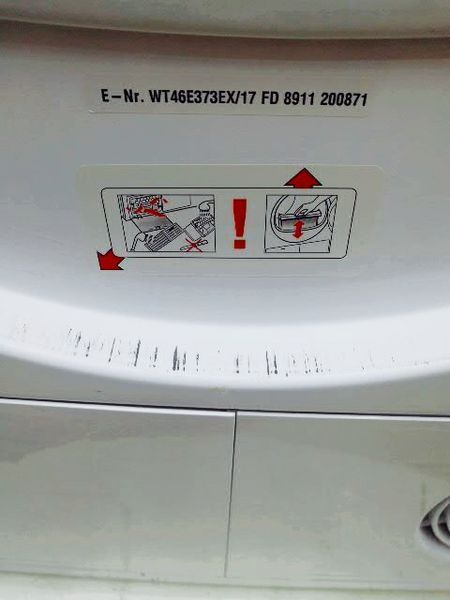 Сушильна машина Siemens WT46E373EX 17 2800w 7 кг sn 8911 200871 000034617 фото