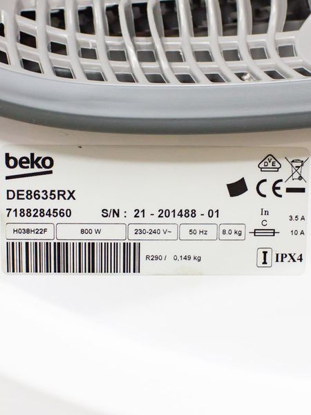 Сушильна машина Beko DE8635RX 800w 8кг sn 2120148801 000031287 фото