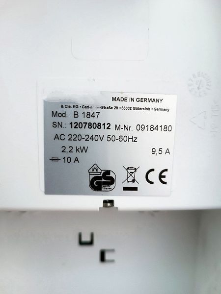 Гладильная система Premium B 1847 2200W sn 120780812 000052163 фото