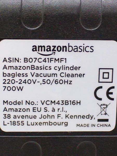 Пылесос Amazon Basics VCM43B16H 000026924 фото