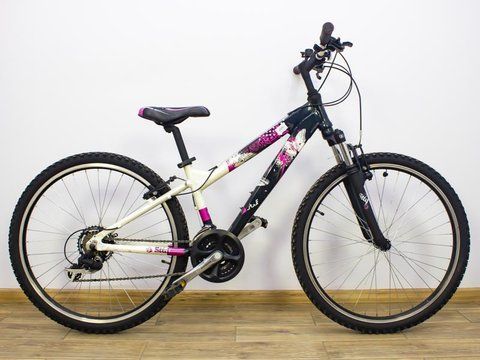Велосипед 26 Stuf гірський чорно-білий алюміній 000019242 фото