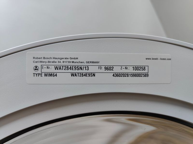 Стиральная машина Bosch Serie6 WAT284E9SN 13 2300W 9кг sn 9602100258 000053611 фото