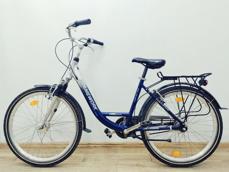Велосипед 26 FrameWork Bicycles дамка синій алюм 000044220 фото