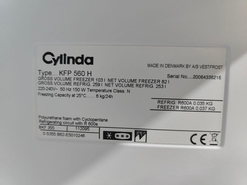 Холодильник двокамерний Cilinga KFP560H 150W 253+82л sn 20064336216 n536 000051091 фото