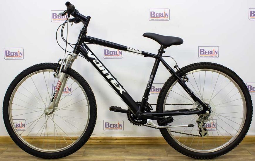 Велосипед 26 Vortex Hill300 V6.1 чорний гірський алюміній 000010469 фото