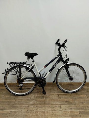 Велосипед 28 bTwin дамка черно белый алюм 000046463 фото