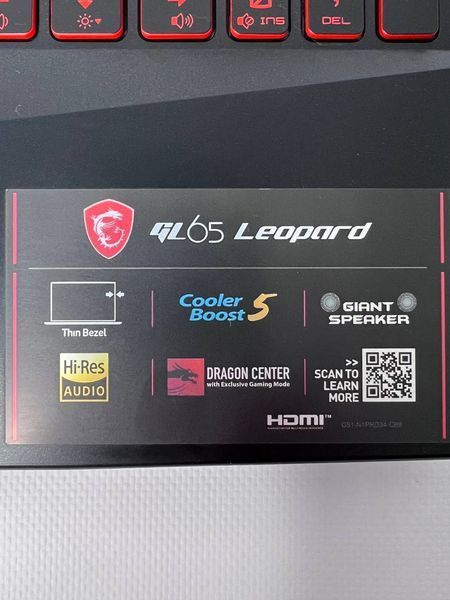 Ноутбук MSI GL65 Leopard sn K2003N0056964 000035961 фото