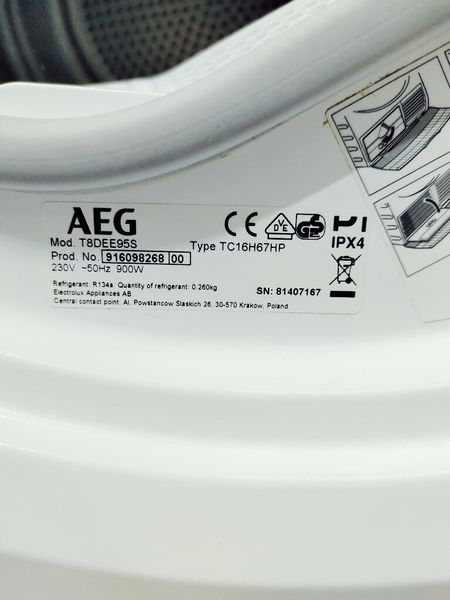 Сушильная машина AEG 8000 Series T8DEE95S 000041979 фото