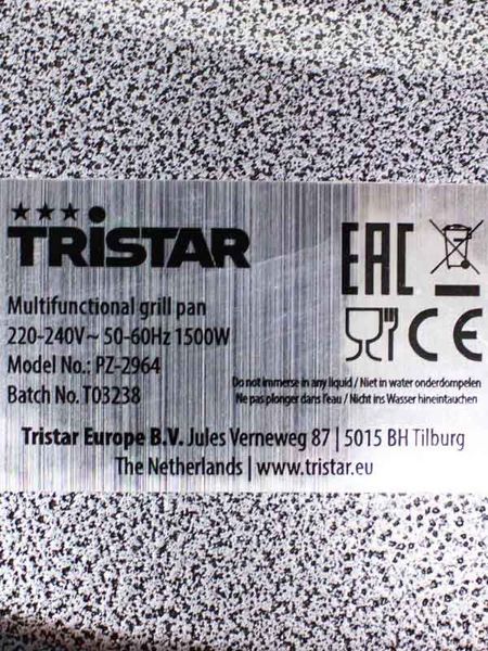 Электросковорода гриль Tristar PZ 2964 000031019 фото