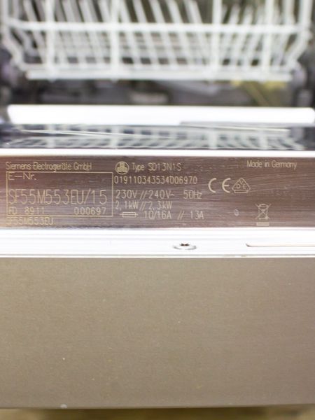 Посудомийна машина Siemens SF55M553EU 15 2300w 8 персон sn 8911 000697 000029067 фото
