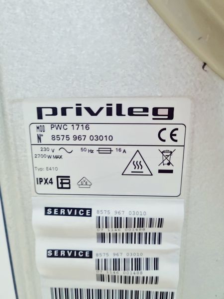 Сушильна машина Privileg PWC 1716 7 кг 2700w sn 071146001488 000040023 фото