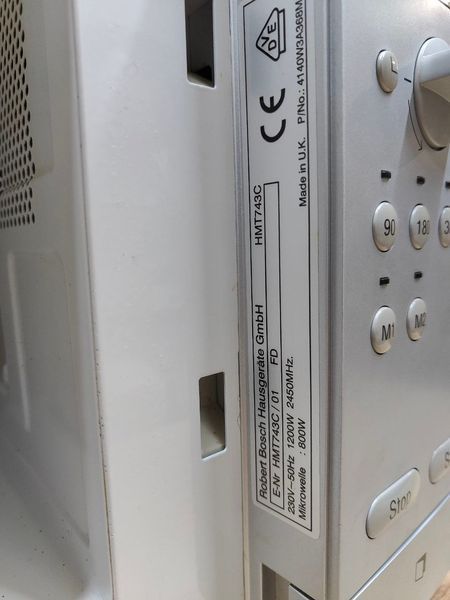 Мікрохвильова піч Bosch HMT743C 1200W sn 4140W3A368M 000052914 фото