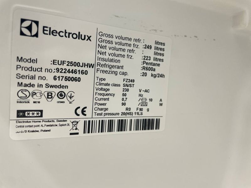 Морозильная камера Electrolux EUF2500JHW 000045735 фото