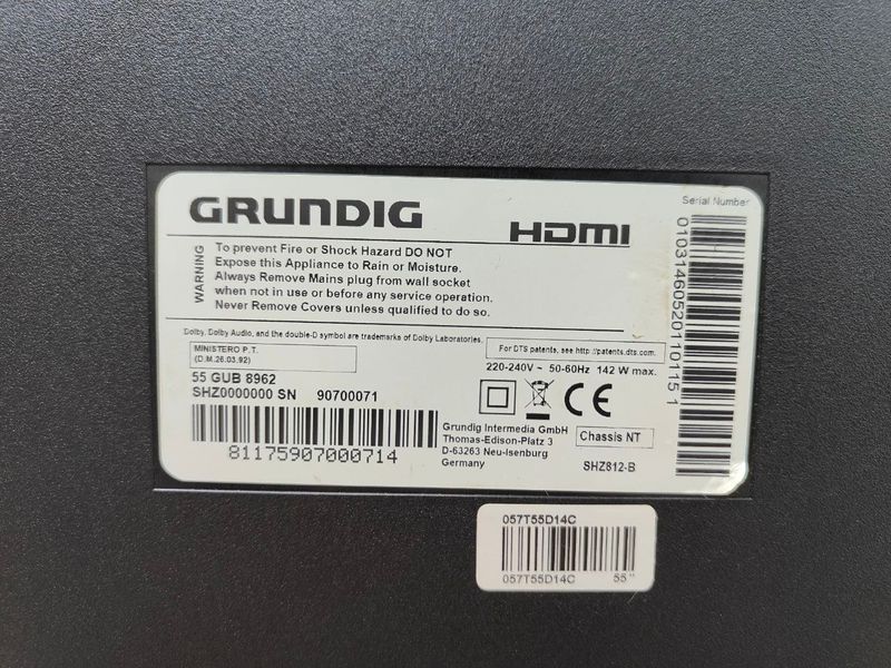 Телевізор 55 Grundig 55GUB8962 LED 4K Ultra HD Smart TV 142w sn 90700071 000051453 фото