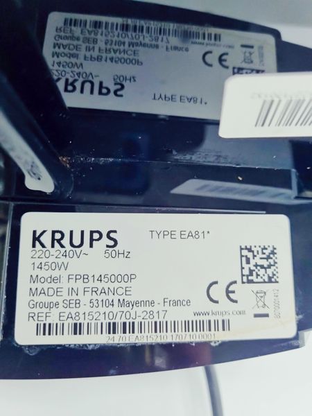 Кавомашина Krups FPB145000P 1450w sn 70J2817 000039564 фото
