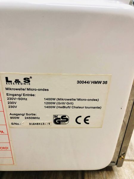 Мікрохвильова піч LS HMW35 1400w гриль 1200w sn D1640413429 000043920 фото