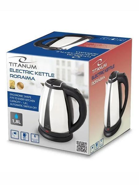 Электрочайник Titanum Roraima TKK102S 1850w 1800мл Silver 000044028 фото