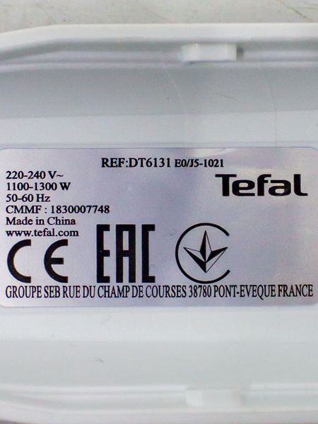 Парова праска Tefal Access Steam First DT6131 1300w сток (без коробки) LPNHL980734148 32е 000033760 фото