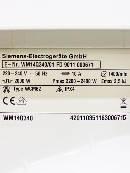 Стиральная машина Siemens IQ500 WM14Q340 01 000028864 фото