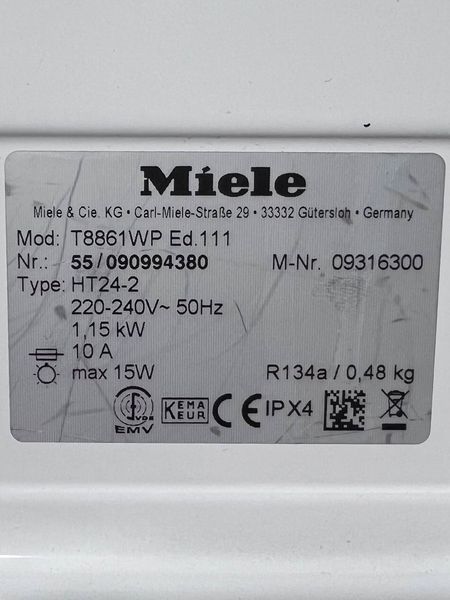 Сушильная машина Miele T8861WP 000039129 фото