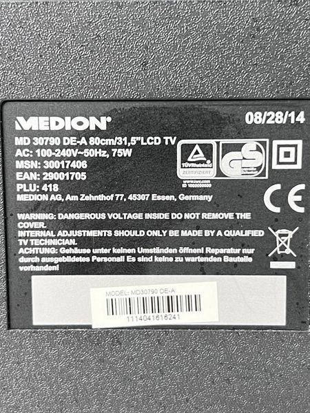 Телевизор 32 Medion MD 30790 LCD Full HD 000040074 фото