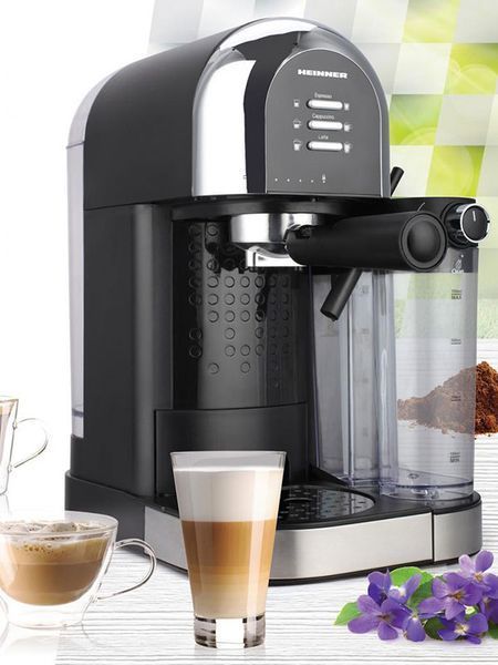 Кофеварка рожковая Heinner CoffeeDreamer HEM DL1470BK 1470w 20 Bar 000044528 фото