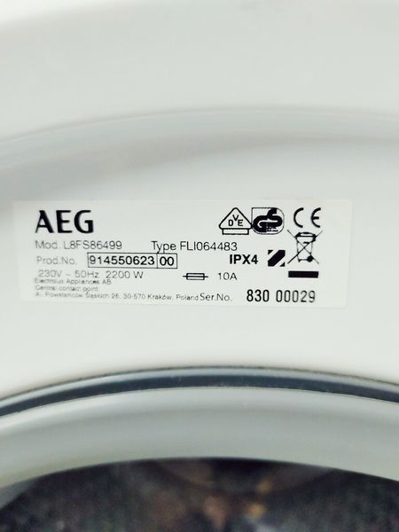 Стиральная машина AEG 8000 Series L8FS86499 000041975 фото