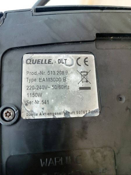 Кофемашина Esperienza EAM3000B 1150W sn 541 000049310 фото