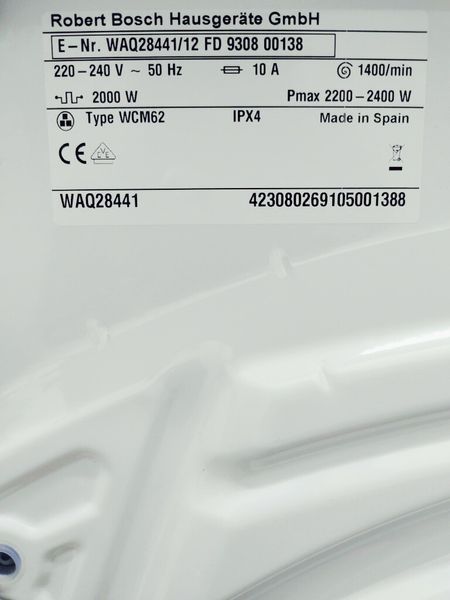 Стиральная машина Bosch Avantixx7 WAQ28441 12 000038789 фото
