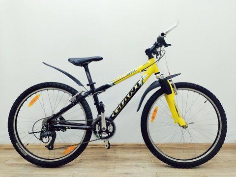 Велосипед 26 Giant Boulder AluShock гірський чорно-жовтий алюм 000043031 фото