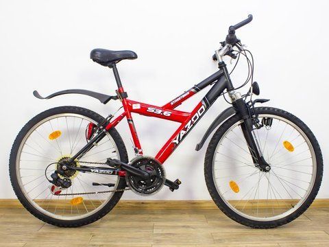 Велосипед 26 Yazoo Streetbike s3 6 гірський чорно-червоний хром 000021120 фото