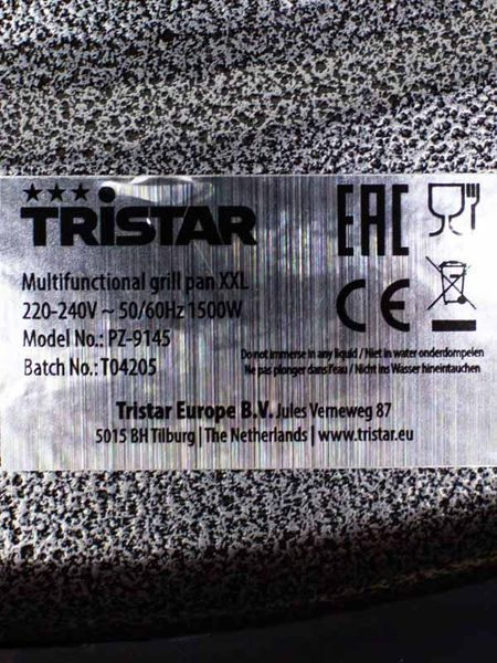 Електросковорода гриль Tristar PZ 9145 1500w продам LPNHK066391649 43е 000030998 фото
