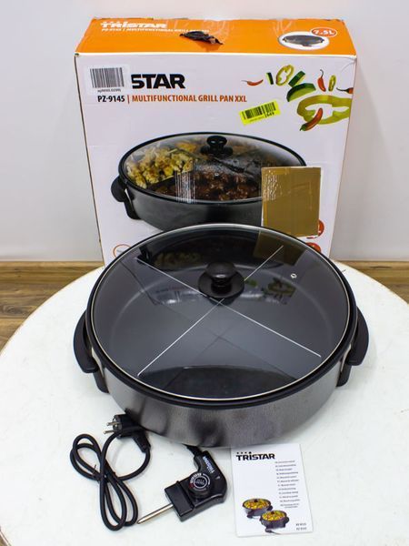 Електросковорода гриль Tristar PZ 9145 1500w продам LPNHK066391649 43е 000030998 фото