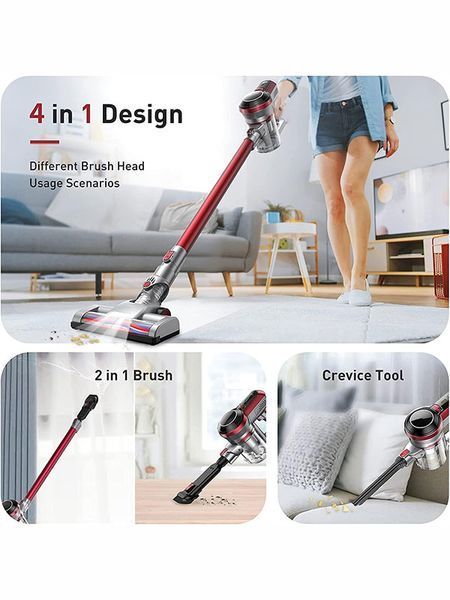 Пилосос вертикальний 4в1 Hosome Cordless Vacuum Cleaner H20 160w 2200 mAh 000041813 фото