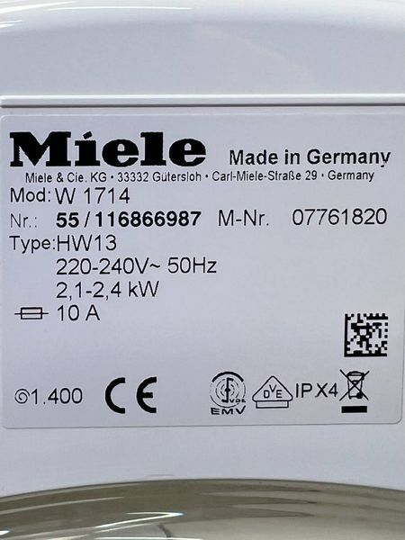 Стиральная машина Miele W 1714 000031814 фото